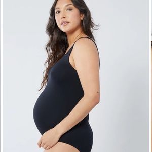 Ingrid & Isabel Black Maternity Cooling Bodysuit Sz S